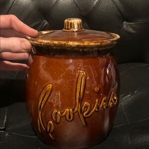 Vintage Hull USA Brown Cookie Jar